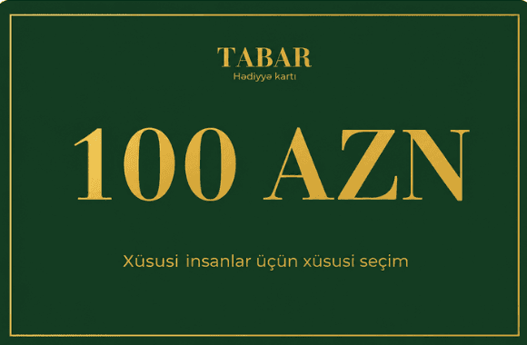 TaBaR Premium hədiyyə kartı 100 AZN — yaşıl