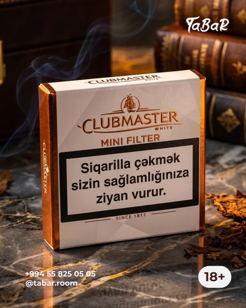 Clubmaster White Mini Filter