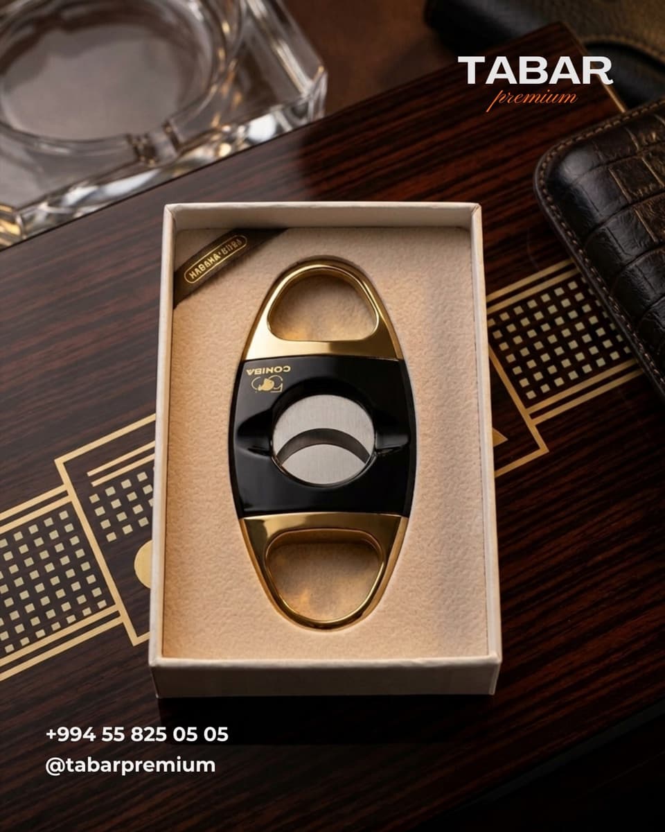 Cohiba cigar cutter — qızıl detallar