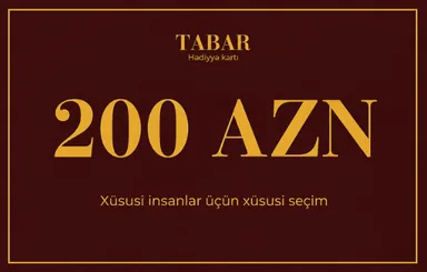 TaBaR 200 AZN elektron hədiyyə kartı