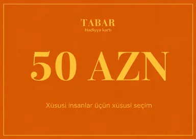 TaBaR Premium hədiyyə kartı 50 AZN — narıncı
